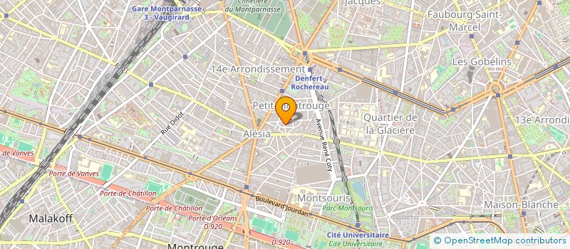 localisation de l'entreprise SCI DU 17 RUE MONTBRUN  PARIS