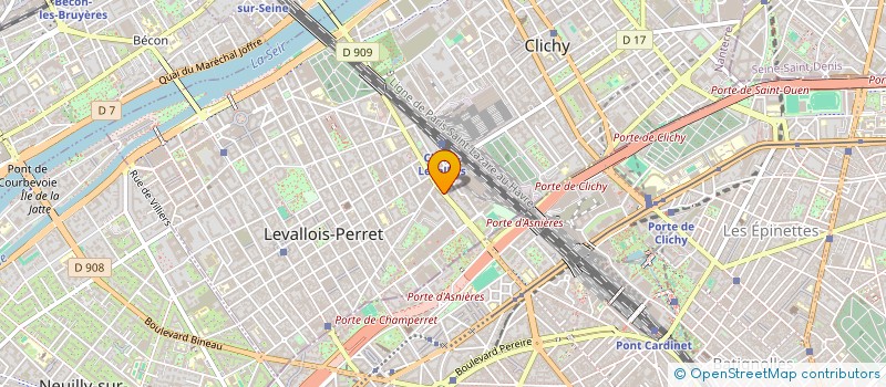 localisation de l'entreprise SCI DU 17 RUE SAINTE HILAIRE A SENLIS à LEVALLOIS-PERRET