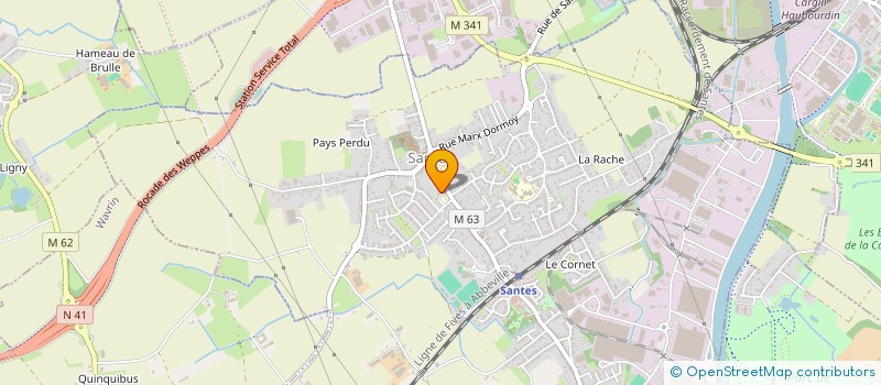 localisation de l'entreprise SCI DU 171 BIS RUE DU MARECHAL FOCH  SANTES