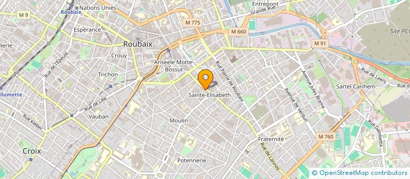 localisation de l'entreprise SCI DU 172  ROUBAIX