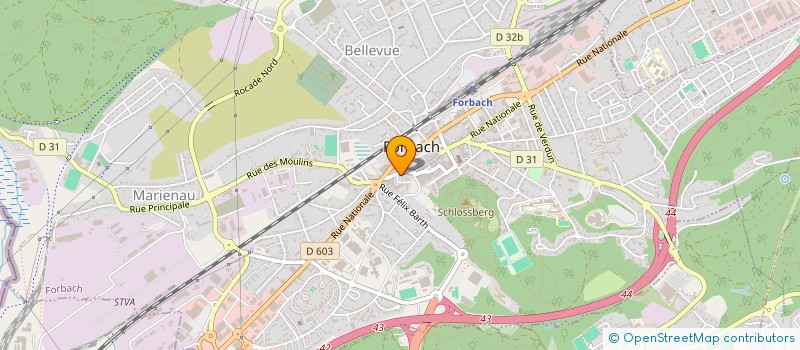 localisation de l'entreprise SCI DU 172 RUE NATIONALE  FORBACH