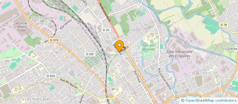 localisation de l'entreprise SCI DU 173 BIS RUE DE PREIZE à TROYES