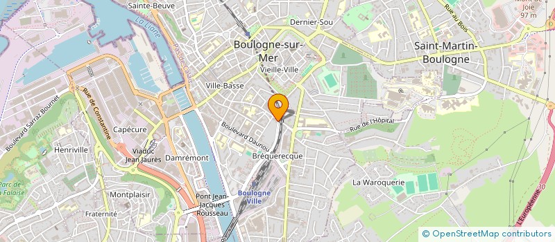 localisation de l'entreprise SCI DU 173 RUE NATIONALE  BOULOGNE-SUR-MER