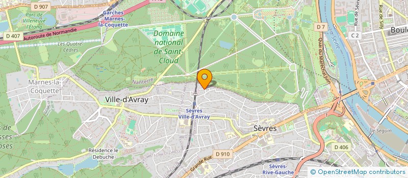 localisation de l'entreprise SCI DU 174 RUE DE COURCELLES  SEVRES