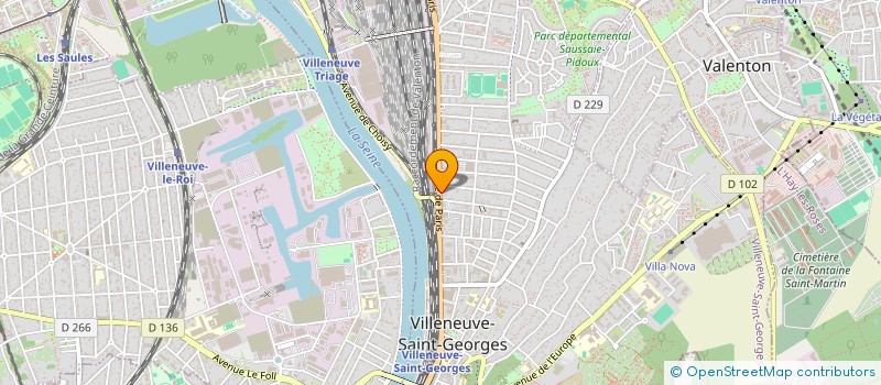 localisation de l'entreprise SCI DU 176 RUE DE PARIS  VILLENEUVE-SAINT-GEORGES