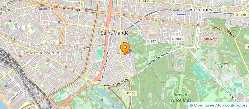 localisation de l'entreprise SCI DU 18 ALLEES DES BREOLES à SAINT-MANDE