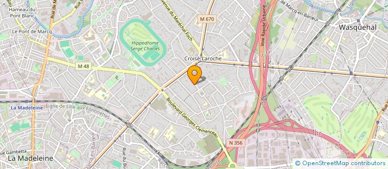 localisation de l'entreprise SCI DU 18 AVENUE SAINT CHRISTOPHE à MARCQ-EN-BARŒUL