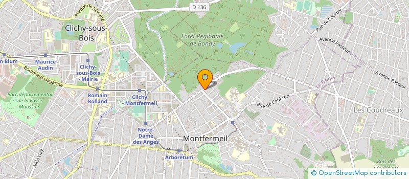 localisation de l'entreprise SCI DU 18 BIS BD HARDY à MONTFERMEIL