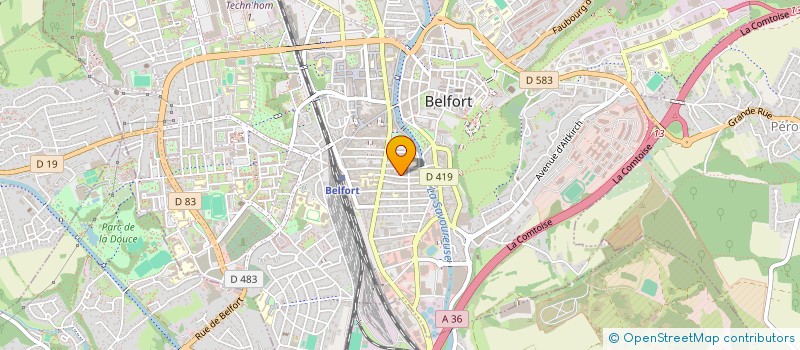 localisation de l'entreprise SCI DU 18 JUIN  BELFORT