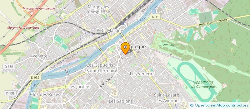 localisation de l'entreprise SCI DU 18 PLACE DU CHANGE  COMPIEGNE