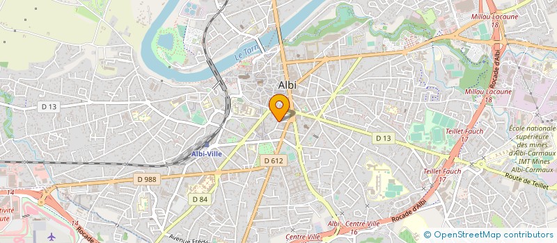 localisation de l'entreprise SCI DU 18 PLACE JEAN JAURES à ALBI