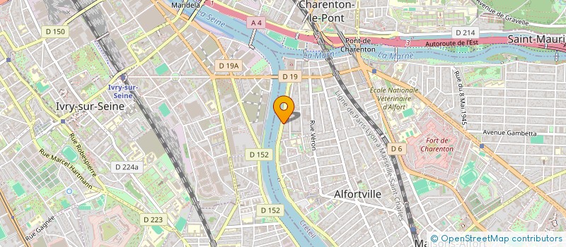localisation de l'entreprise SCI DU 18 QUAI BLANQUI à ALFORTVILLE