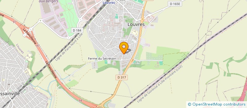 localisation de l'entreprise SCI DU 18 R DES LAITIERES  LOUVRES