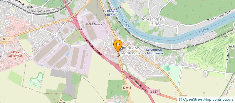 localisation de l'entreprise SCI DU 18 ROUTE DE MILLY  COUDRAY-MONTCEAUX (LE)