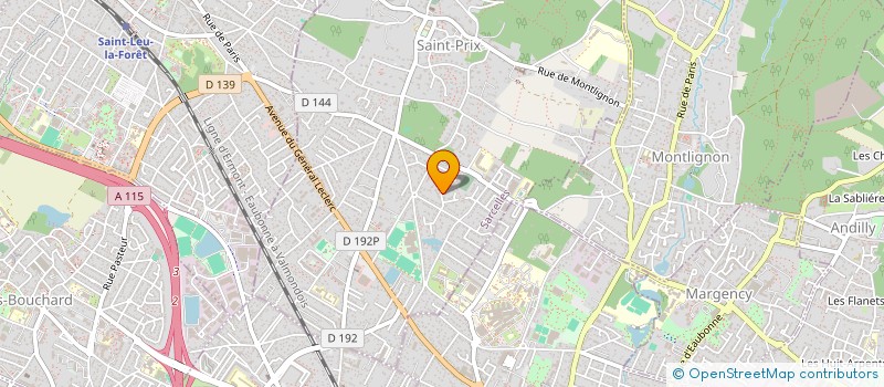 localisation de l'entreprise SCI DU 18 RUE D'ORGEMONT à SAINT-PRIX