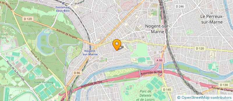 localisation de l'entreprise SCI  DU 18 RUE DE BEAUTE  NOGENT-SUR-MARNE