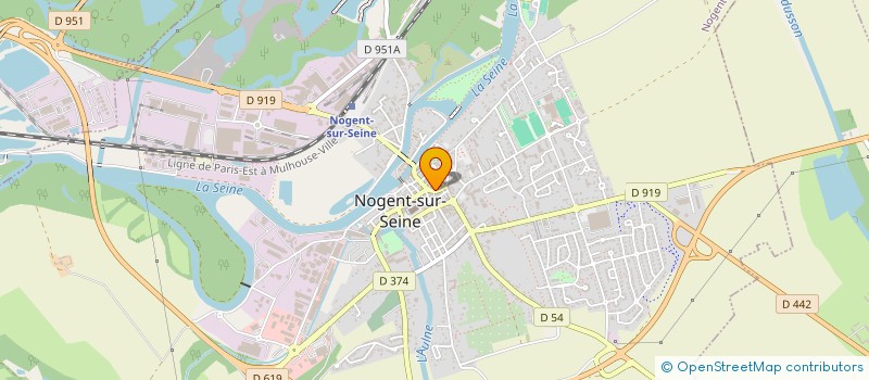 localisation de l'entreprise SCI DU 18 RUE DE L'HOTEL DIEU  NOGENT-SUR-SEINE