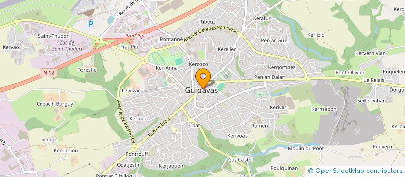 localisation de l'entreprise SCI DU 18 RUE DE PARIS  GUIPAVAS