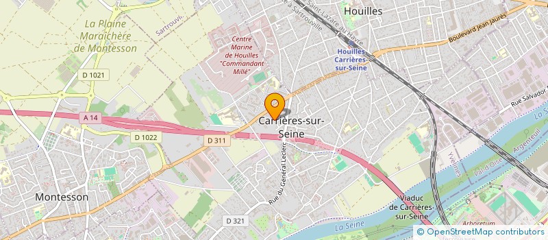 localisation de l'entreprise SCI DU 18 RUE DES CERISIERS  CARRIERES-SUR-SEINE