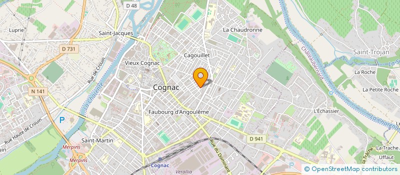 localisation de l'entreprise SCI DU 18 RUE DU COMMERCE CHATEAUBERNARD à COGNAC
