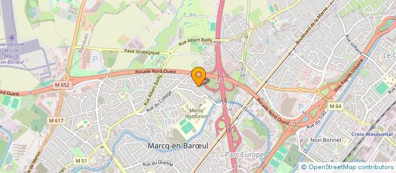 localisation de l'entreprise SCI DU 18 RUE DU DR FRANCOIS à MARCQ-EN-BARŒUL