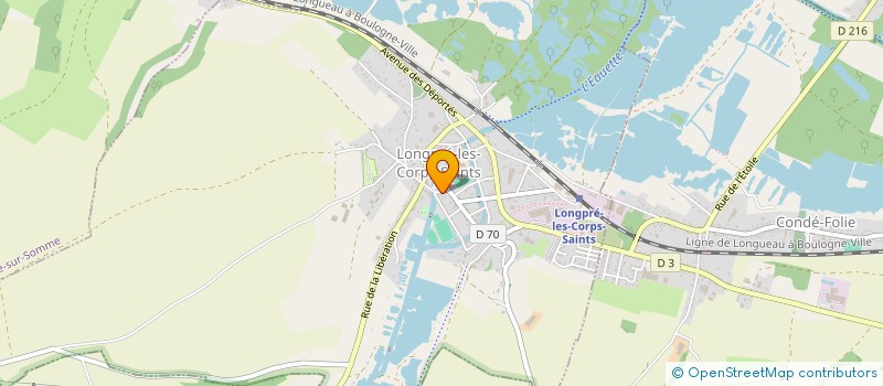 localisation de l'entreprise SCI DU 18 RUE DU MOULIN  LONGPRE-LES-CORPS-SAINTS