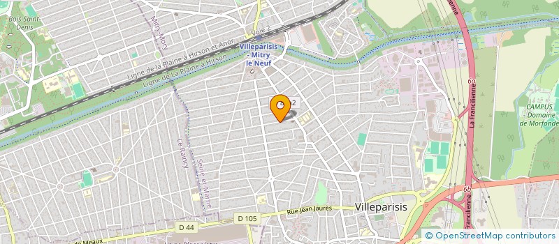 localisation de l'entreprise SCI DU 18 RUE GARROS  VILLEPARISIS