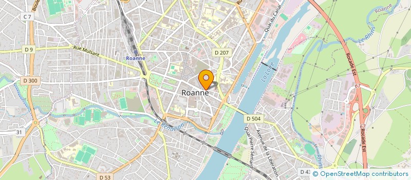 localisation de l'entreprise SCI DU 18 RUE JEAN MERMOZ  ROANNE