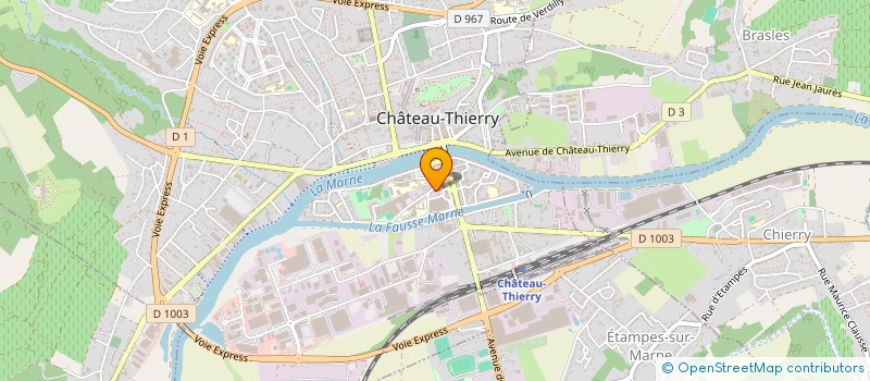 localisation de l'entreprise SCI DU 18 RUE PAUL DOUCET  CHATEAU-THIERRY
