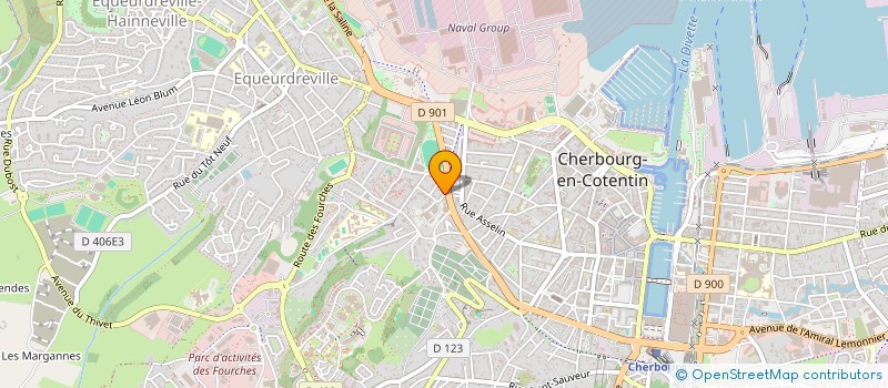 localisation de l'entreprise SCI DU 18 RUE ROGER SALENGRO à CHERBOURG-EN-COTENTIN