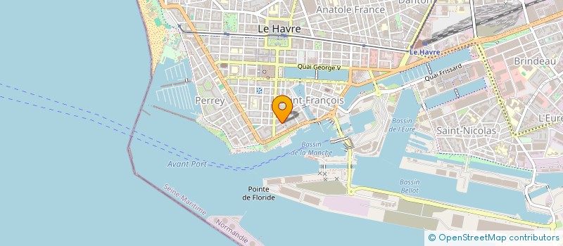 localisation de l'entreprise SCI DU 18 RUE SAINT JACQUES à LE HAVRE