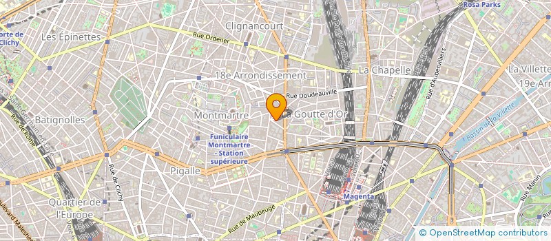 localisation de l'entreprise SCI DU 18 RUE VINCENT COMPOINT 75018 PAR  PARIS