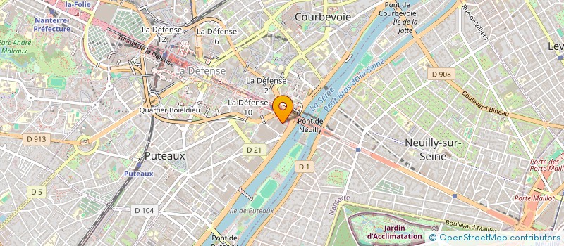 localisation de l'entreprise SCI DU 18 TERRASSE BELLINI  PUTEAUX