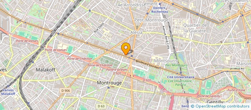 localisation de l'entreprise SCI DU 183 BOULEVARD BRUNE  PARIS