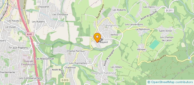 localisation de l'entreprise SCI DU 186 RUE CROIX D'OR  TREVIGNIN