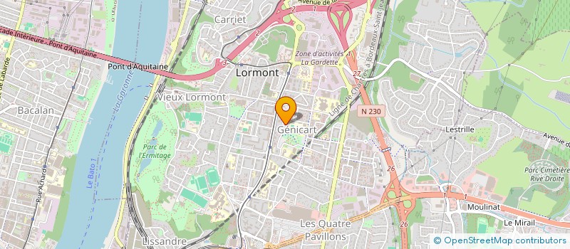 localisation de l'entreprise SCI DU 189 RUE DE LA BENAUGE  LORMONT