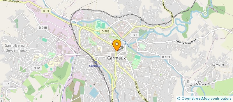 localisation de l'entreprise SCI DU 19  CARMAUX