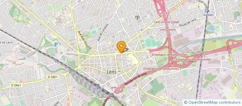 localisation de l'entreprise SCI DU 19 AVENUE RAOUL BRIQUET  LENS