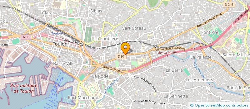 localisation de l'entreprise SCI DU 19 BD MARECHAL JOFFRE à TOULON