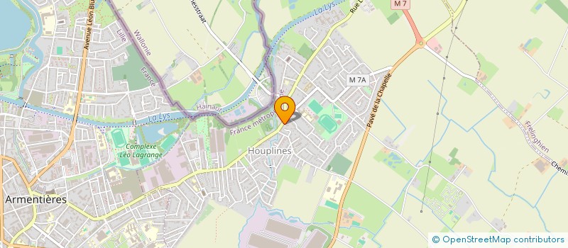 localisation de l'entreprise SCI DU 19 BIS RUE DE LA LIBERTE  HOUPLINES