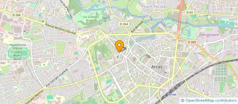 localisation de l'entreprise SCI DU 19 ET 21 AVENUE VICTORIA à ARRAS