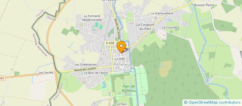 localisation de l'entreprise SCI DU 19 GRANDE RUE  RICHELIEU