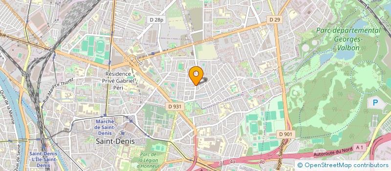 localisation de l'entreprise SCI DU 19 HENRI BARBUSSE  SAINT-DENIS