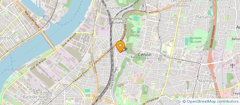 localisation de l'entreprise SCI DU 19 MARS 1962  CENON