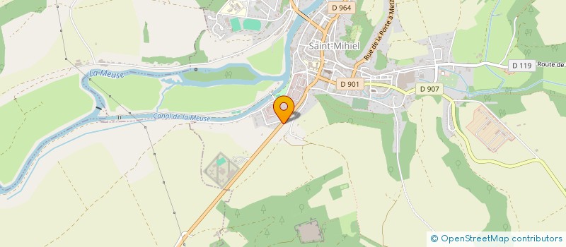 localisation de l'entreprise SCI DU 19 QUAI DE LA MARINE  SAINT-MIHIEL