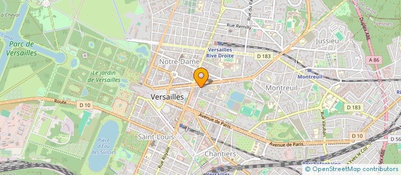localisation de l'entreprise SCI DU 19 R GEORGES CLEMENCEAU à VERSAILLES
