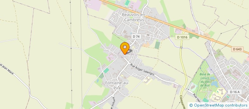 localisation de l'entreprise SCI DU 19 RUE BERTHELOT  BEAUVOIS-EN-CAMBRESIS