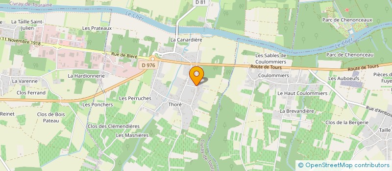 localisation de l'entreprise SCI DU 19 RUE DE LA FOSSE TRIOMPHE  CIVRAY-DE-TOURAINE