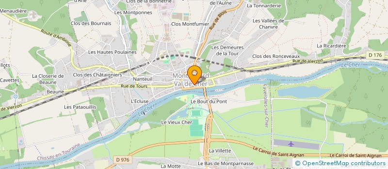 localisation de l'entreprise SCI DU 19 RUE DE SULLY à MONTRICHARD-VAL-DE-CHER