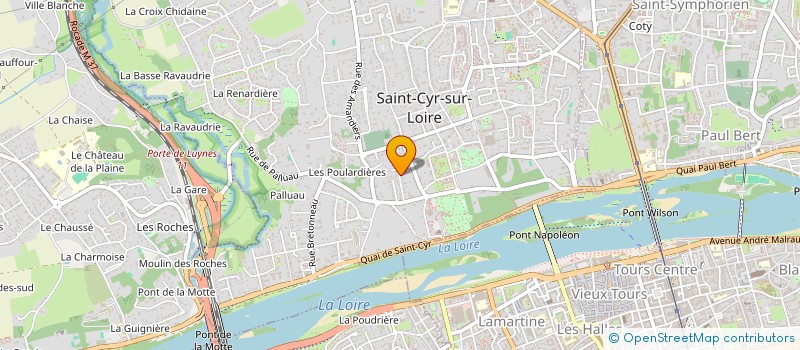 localisation de l'entreprise SCI DU 19 RUE DES HALLES  SAINT-CYR-SUR-LOIRE